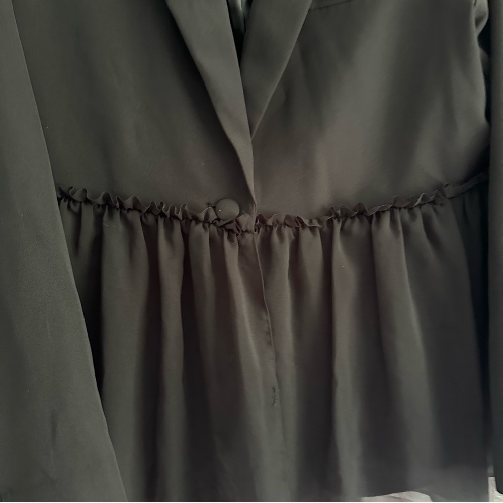 Simply Vera Chiffon Peplum Blazer - Picture 4 of 5
